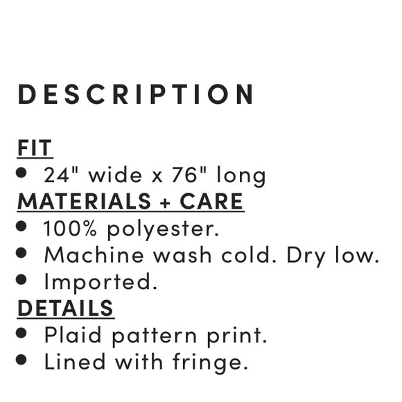 Torrid Women’s Plus Size Multi Color Block Plaid Blanket Scarf - Picture 3 of 6